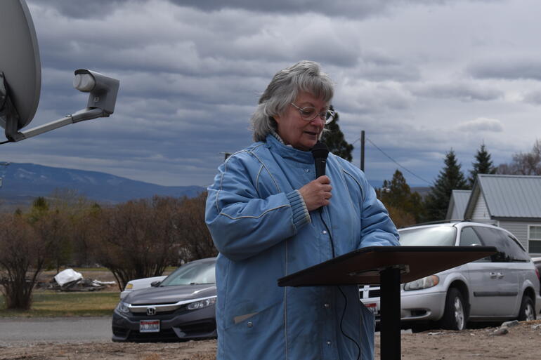 Shiela Johnson shares a history of the Salmon Church.