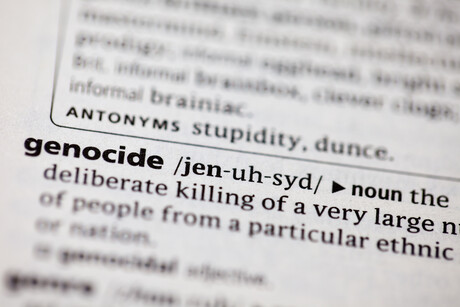 Genocide defined in the dictionary.