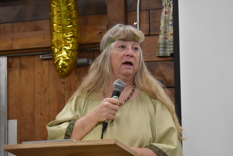 Hannah (Joyce Biggs) shares her story.