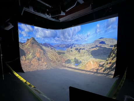 Picture of virtual production set.