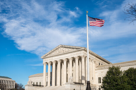 Facade of the United States Suprement Court in Washington, DC