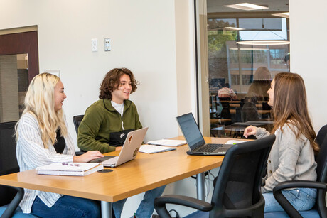 Students gather to study