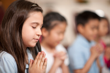 Children praying