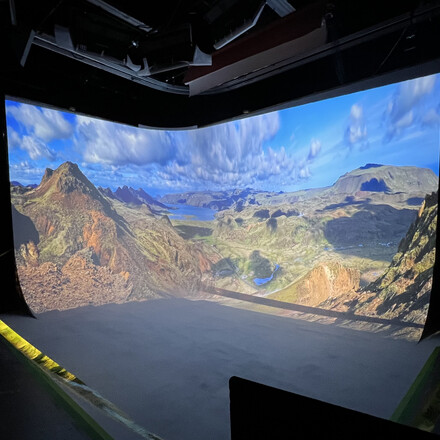 Picture of virtual production set.