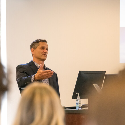 Photo of Alex Bryan teaching