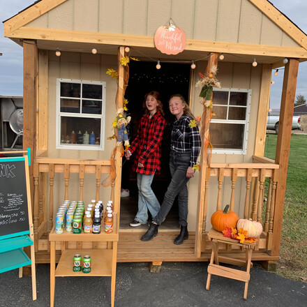 BACS students built a shed.