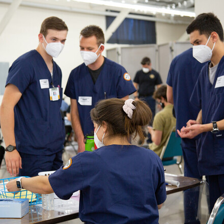 Nursing students gain experience