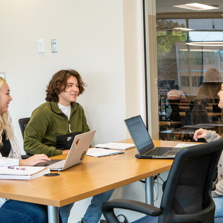 Students gather to study
