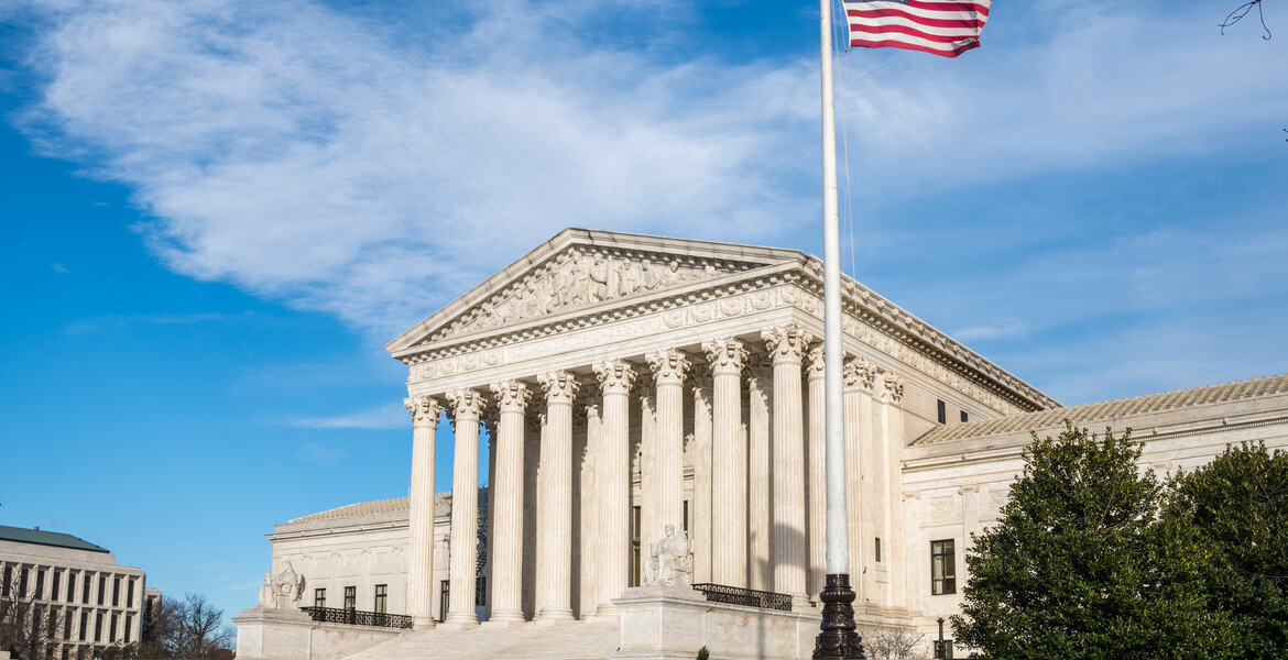 Facade of the United States Suprement Court in Washington, DC